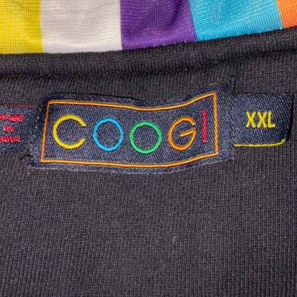 COOGI | Australia Rainbow Logo Men's Zip Up Jacket w/Hoodie | Size XXL - Picture 4 of 12